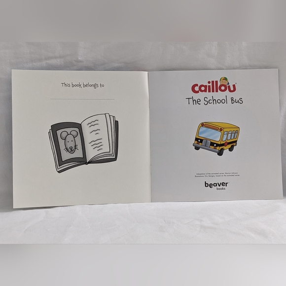 Caillou The School Bus NEW Kids Softcover Book - Picture 2 of 6